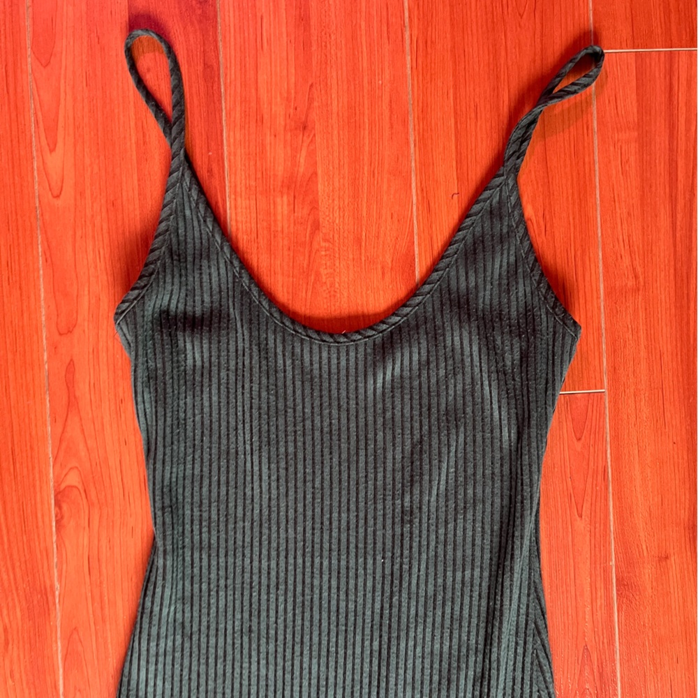 Black and Green Striped Bodycon dress